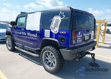 2003 Hummer H2 z USA, uszkodzony, nr VIN 5GRGN23U93H117588
